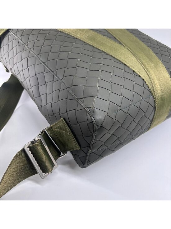 Bottega Veneta New Rubber Intreccio Backpack Khaki main image 7